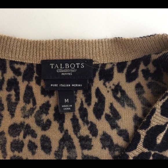 Leopard print merino wool sweater. Size MP. - Picture 4 of 5
